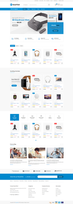 SmartTech 基于Bootstrap的響應式電子產品電商網站模板