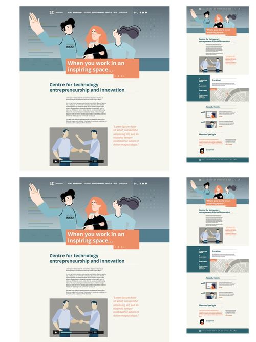 一頁網站設計模板 高效打造專業網站的素材寶庫與圖文設計指南